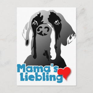 Mamas Lieblings Dogge Postkarte