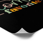 Mamas Lieblingswitz zum Muttertag Poster (Ecke)