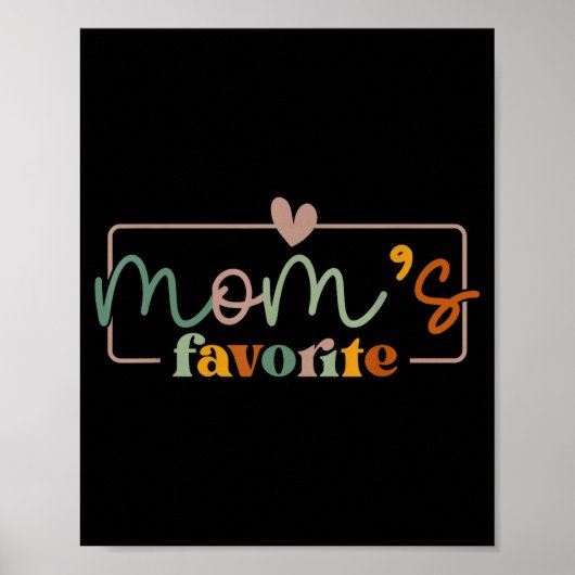 Mamas Lieblingswitz zum Muttertag Poster (Vorne)