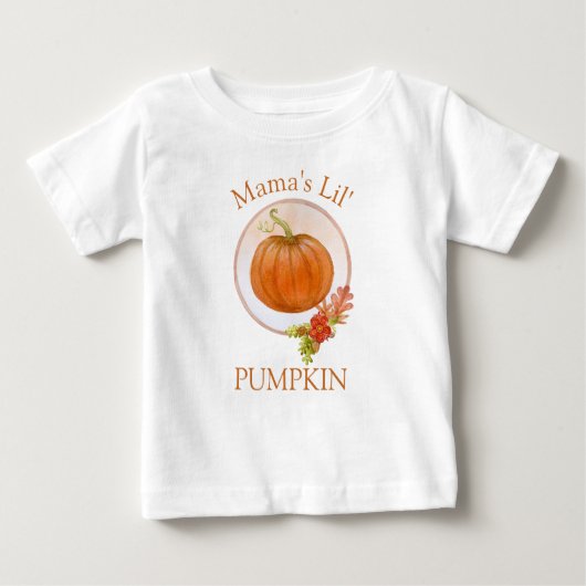 Mama's Lil' Pumpkin | 1. Erntedank des Kindes Baby T-shirt (Vorderseite)