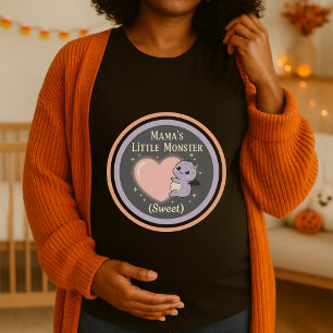 Mamas Little Monster Sweet Halloween Mütterschaft T-Shirt
