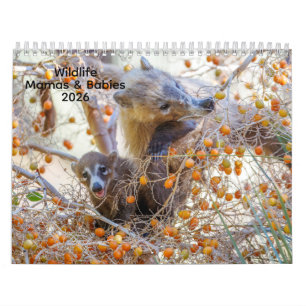 Mamas & Little Ones: Ein 2026-Wildtierkalender Kalender