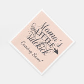 Mamas Little Sidekick Babydusche Napkins Serviette (Ecke)