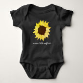 Mamas Little Sunflower Sprichwort Blume Yellow Bro Baby Strampler (Vorderseite)