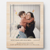 Mamas machen das Leben schön | Benutzerdefiniertes Fotoplatte (Vorderseite)