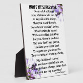 MAMAS MEINE SUPTER STAR Tabletop Plaque with Easel Fotoplatte (Seite)