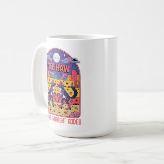 Mama's Midnight Rodeo Funny Mom Life Yee Haw Kaffeetasse (Vorderseite Links)