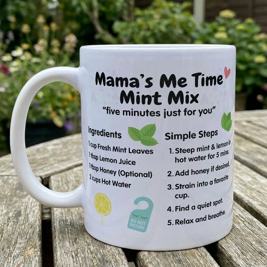 Mamas Mini-Pause-Minze-Tee-Rezept Kaffeetasse