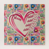 Mamas mit personalisiertem Namen überall in der Dr Puzzle (Vertikal)