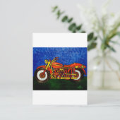 Mamas Motorrad Postkarte (Stehend Vorderseite)