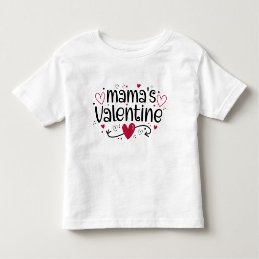 Mamas niedliche Herzen Kleinkind T-shirt (Vorderseite)
