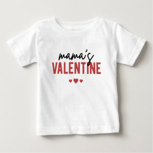 Mamas Niedlicher Valentinstag Baby T-shirt