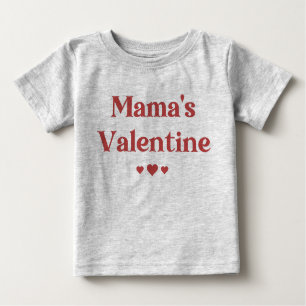 Mamas Niedlicher Valentinstag Baby T-shirt