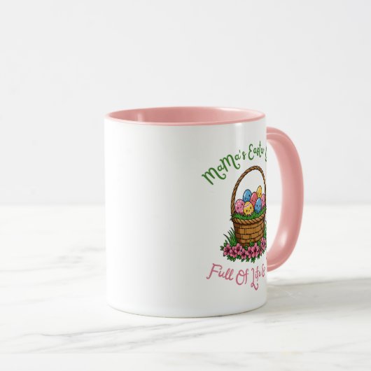 MaMas Osterkorb Tasse (VorderseiteRechts)