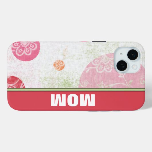 Mama's Polka Dot Phone Case (Rückseite (Horizontal))