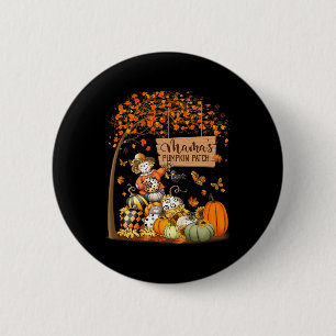Mama's Pumpkin Patch Herbstlaube Scarecrow Thanksg Button