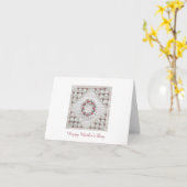 Mamas Quilt Karte (Gelbe Blume)