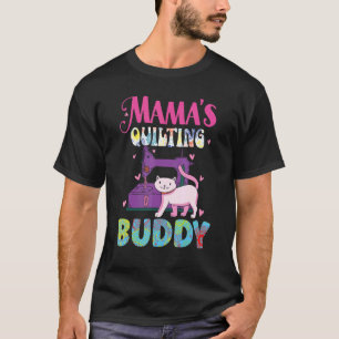 Mamas Quilt-Nähbegleiter Katze Näherin Quilt Quilt T-Shirt