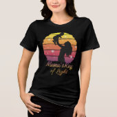 Mama's Ray of Light Sunset Silhouette Tri-Blend Shirt (Vorderseite)