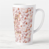 Mamas Rose Gold Herz Keramik Große Latte Tasse (Rechts)