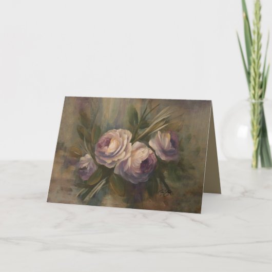Mamas Rosen Dankeskarte (Vorderseite)