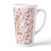 Mamas Rosen Gold Herzen Keramik Große Latte Tasse