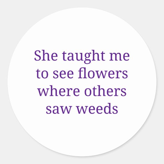 Mamas Runder Aufkleber (Vorderseite)