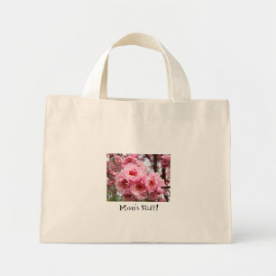 Mamas Sachen! Geschenke Tragetasche Pinke Blüten