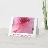 Mamas Schöne Mutter Hübsch Rosa Rhodie Karte (Rückseite)