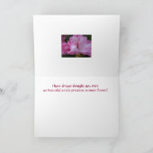 Mamas Schöne Mutter Hübsch Rosa Rhodie Karte (Innenseite)