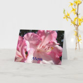 Mamas Schöne Mutter Hübsch Rosa Rhodie Karte (Gelbe Blume)