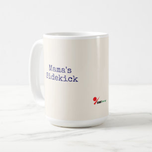 Mama's Sidekick Dog Mom Tasse - Marineblaue Farmho