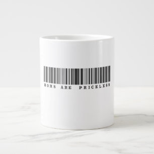 Mamas sind ein unbezahlbares Strichcodedesign Jumbo-Tasse