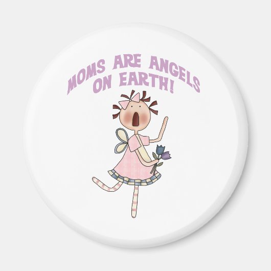 Mamas sind Engel auf Erden Magnet (Vorne)