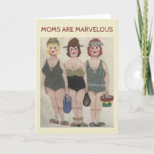 MAMAS SIND MARVELOUS NEEDLEPOINT Muttertagskarte Karte