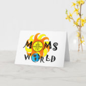 Mamas sind schön karte (Gelbe Blume)