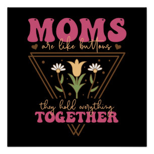 Mamas sind wie Tasten Poster