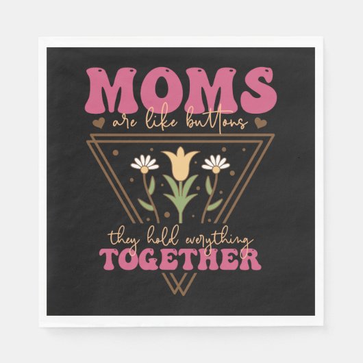 Mamas sind wie Tasten Serviette (Vorderseite)
