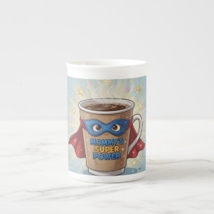 Mamas Superkraft-Kaffeetasse Porzellantasse