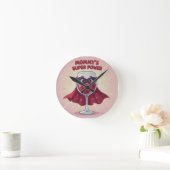 Mamas Supermagnet Runde Wanduhr (Zuhause)
