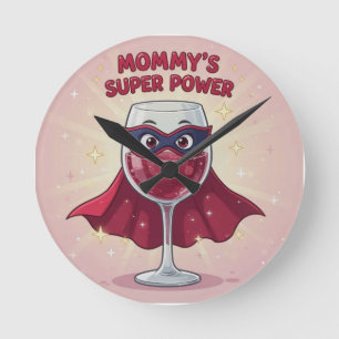 Mamas Supermagnet Runde Wanduhr
