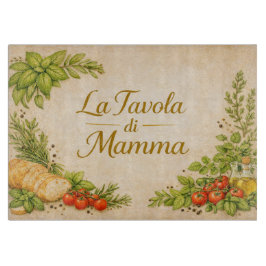 Mamas Tafel – Rustikale italienische Dekoration Schneidebrett