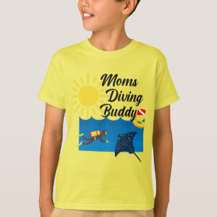 Mamas tauchen Buddy Design - Kids' Basic T - Shirt