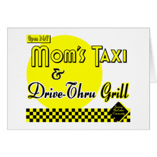 Mamas Taxi & Drive-Thru Retro Kunstkarte