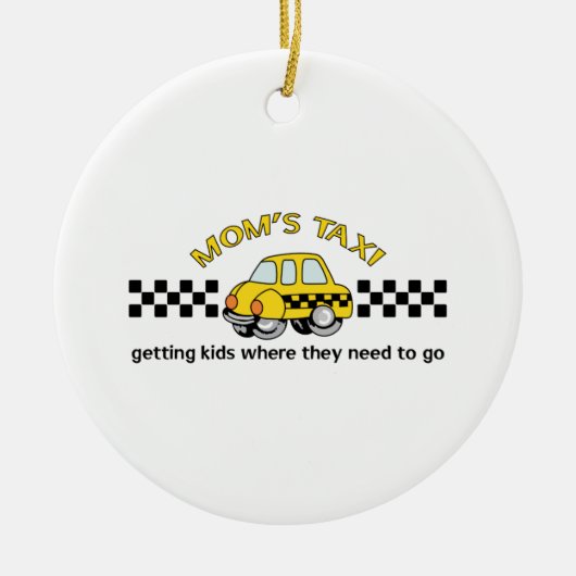 MAMAS TAXI KERAMIKORNAMENT (Vorne)