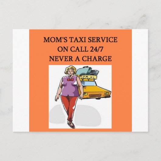 Mama's Taxi Postkarte (Vorderseite)
