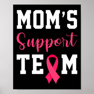 Mamas unterstützen Team Survivor Brustkrebs Bewuss Poster