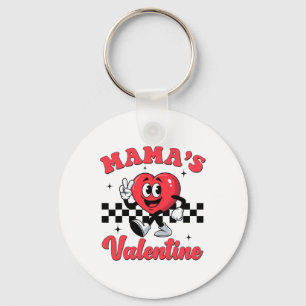 Mama's Valentine Heart Funny Valentinstag Boys K Schlüsselanhänger