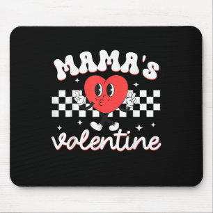 Mamas Valentine Heart Funny Valentinstag Boys Mousepad
