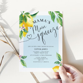 Mama's wichtigste Zitronenspülung Baby Dusche Einl Einladung